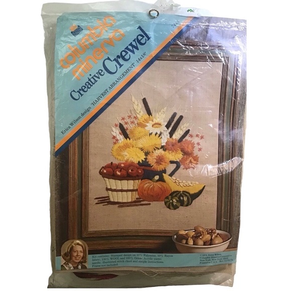 Columbia Minerva Vintage Creative Crewel Kit - Picture 1 of 4
